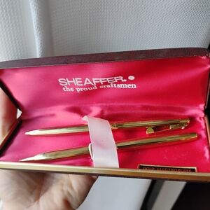 Gold Ballpoint Pen and Pencil Set - Gold